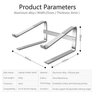 AluLift Pro - Ergonomic Laptop Riser for Optimal Comfort