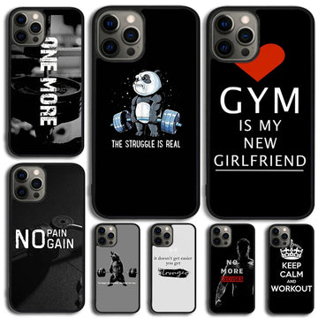 Premium Fitness Workout Motivation Phone Case for iPhone 13-15