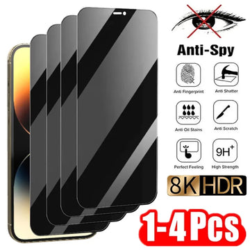 Anti-Spy Tempered Glass Screen Protector for iPhone 11 & 12 – 1 to 3 Pieces